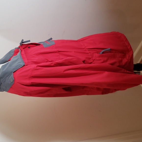 Columbia Men's Waterproof Red Gray 3/4 Zip Pullover Jacket/Windbreaker, Size L - Picture 3 of 11